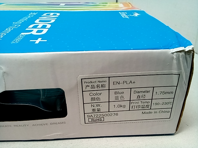 Creality Ender+ Series 3D Printing Filament EN-PLA+ 1.75mm Blue