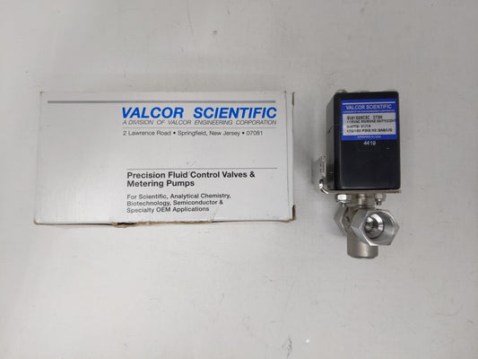 Valcor precision fluid control valves and metering pumps. 4419  SV91D28C5C 073H