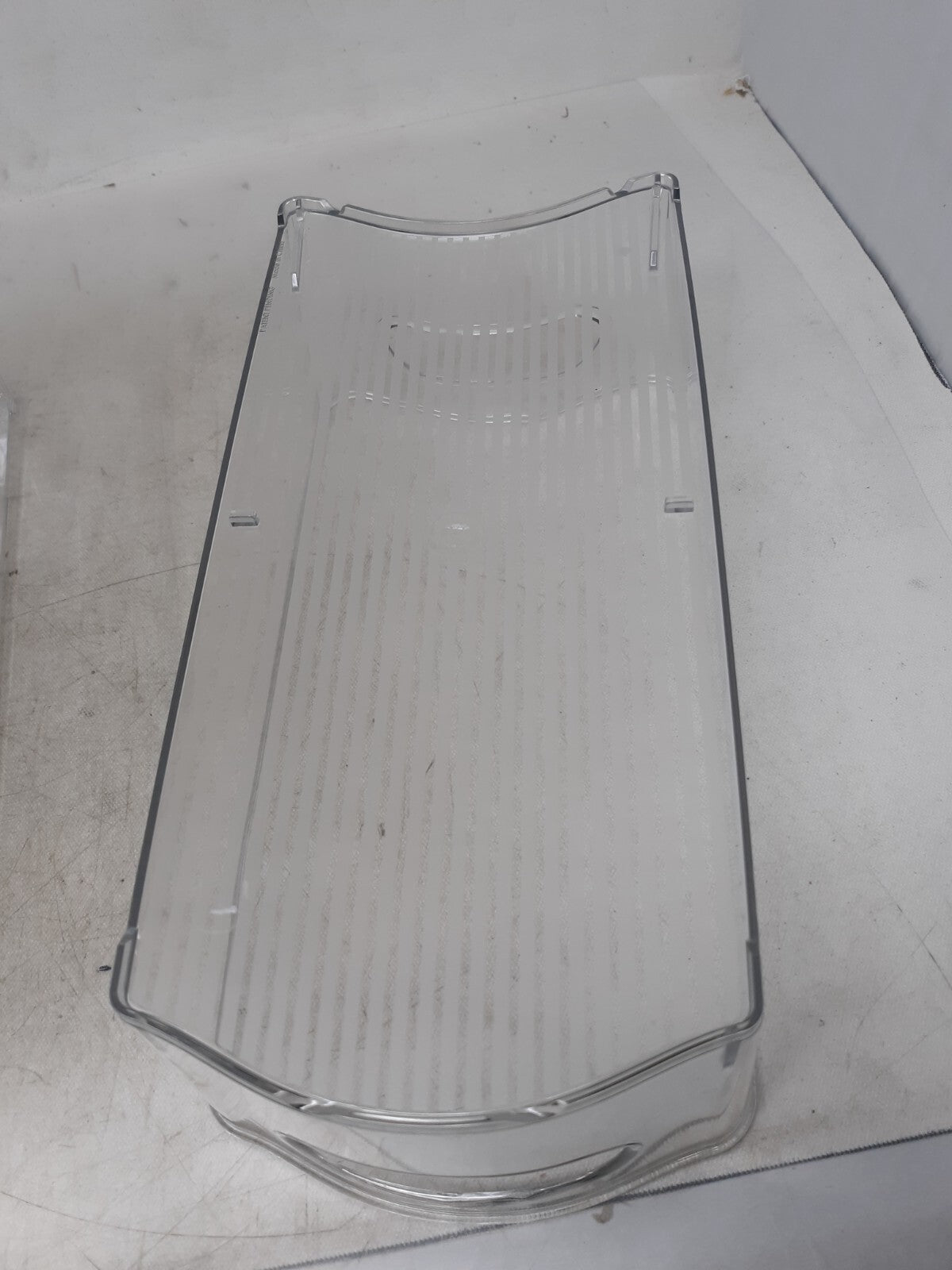 Lot of 2 Smart Design Stackable Clear Refrigerator Storage Bin 6" x 4" x 12"