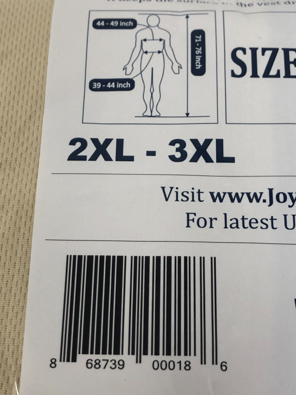 Joyful Flappers 2COOL Gear Vest ~ Multipurpose Hydrogel Cooling Vest, 2XL-3XL