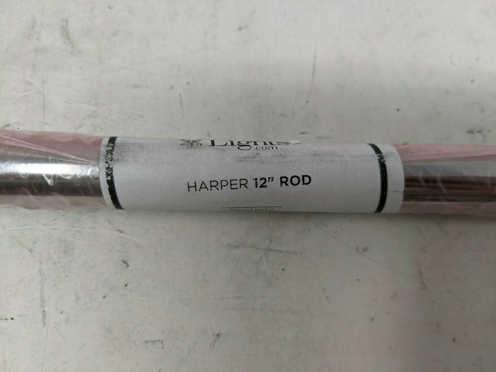 Lot of 4 Lights.Com Harper 12" Rod - Polished Nickel - for 18"&24" Pendants