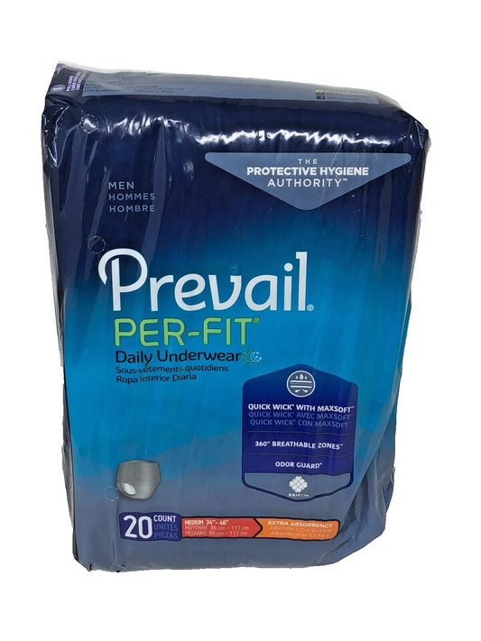 Prevail Per-Fit Protective Underwear for Men, Medium fits 34-46 Inch #PFM-512