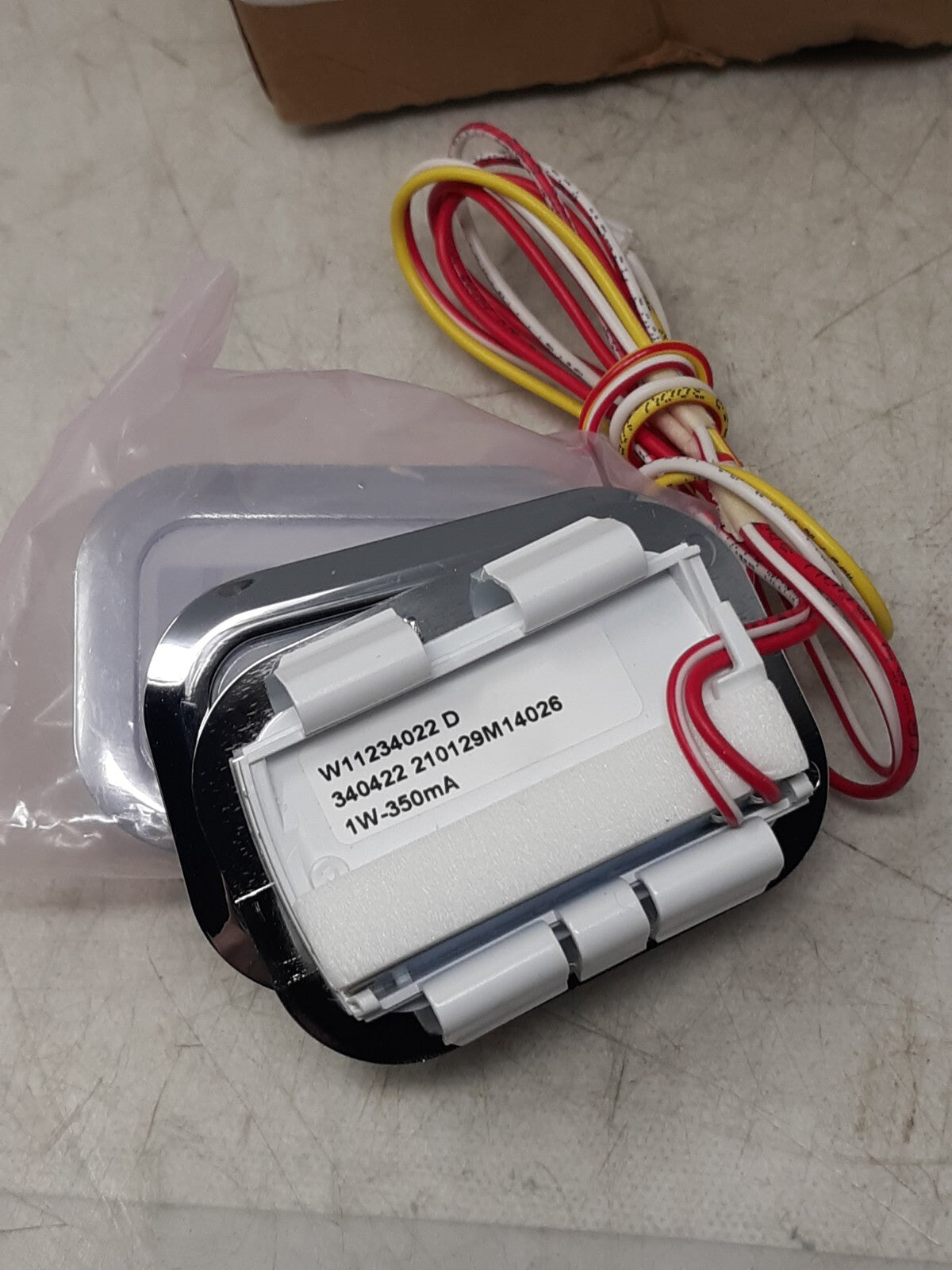 Whirlpool W11484839 Refrigerator LED Light Module 1W 350mA OEM (Set of 2)