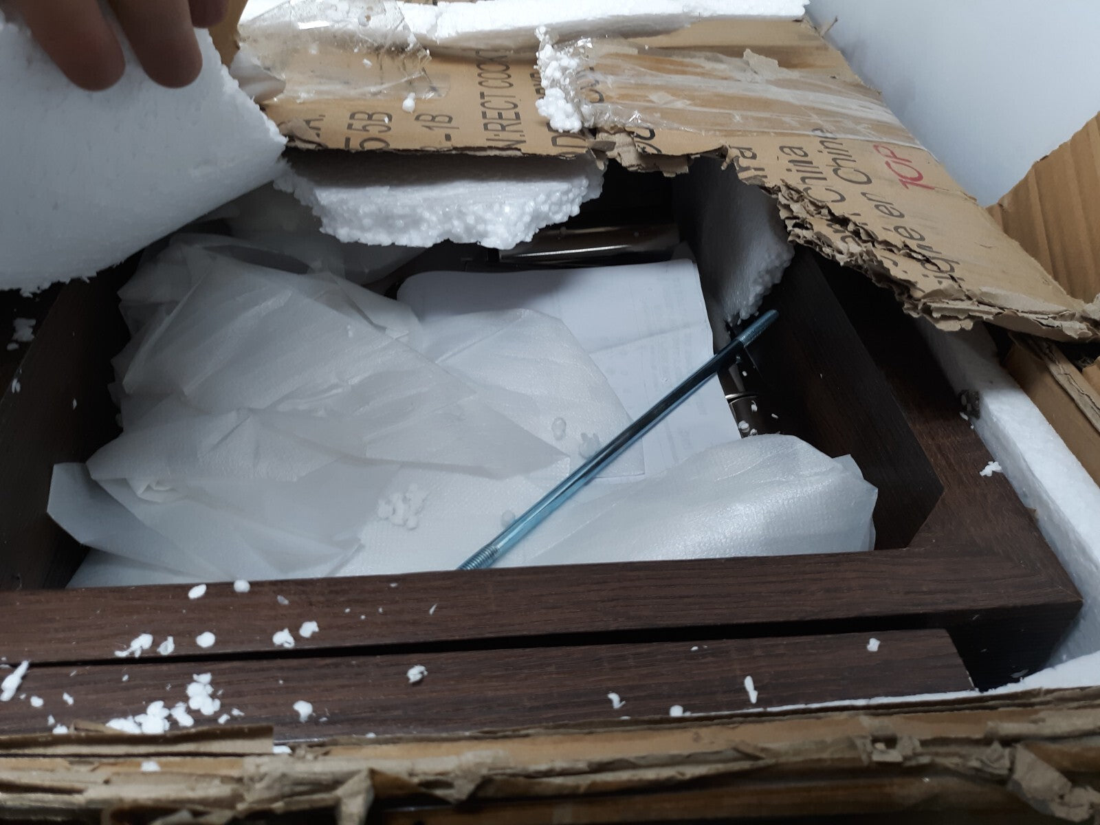 Compass Clear Modern Glass Rectangle 48" Cocktail Base