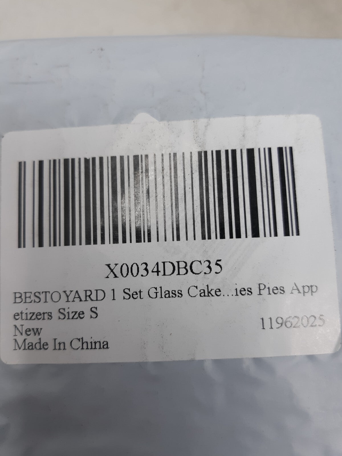 Mini Cake Stand With Glass Dome Transparent Cake Display Dome With Tray 4" T