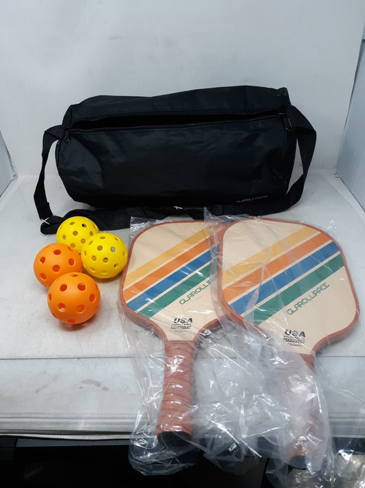 Pickleball Paddles Set of 4 Wood Pickle Ball Paddles/Pickleball Set of 2