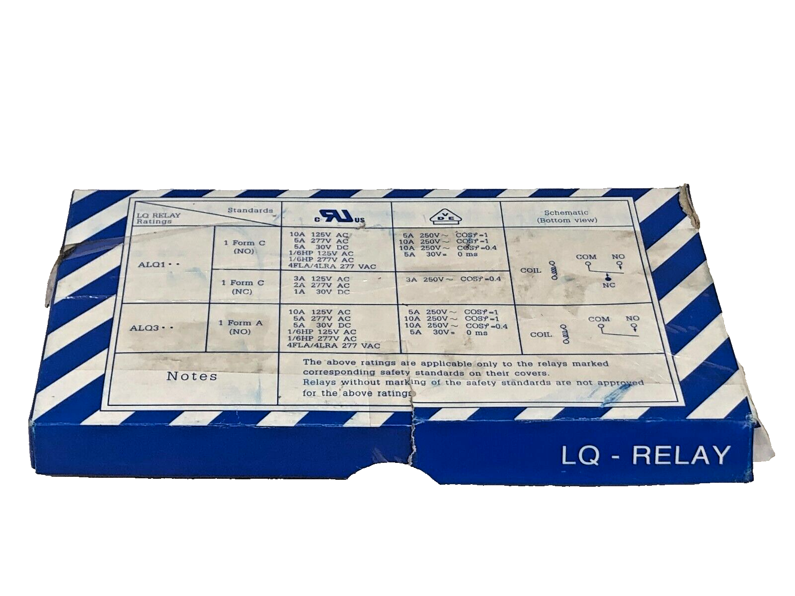 Lot of 100 Panasonic ALQ324 LQ-Relay 10A 250V Relay 20318Q