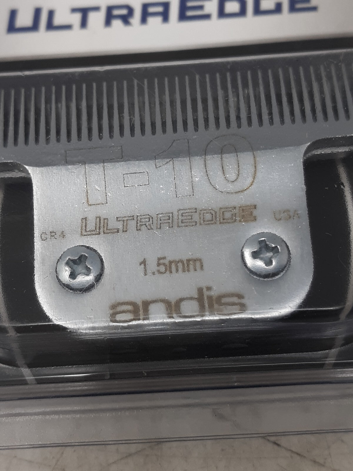 Andis UltraEdge T-10 Detachable Blade 1.5mm Size T10 Chrome Finish USA #22305