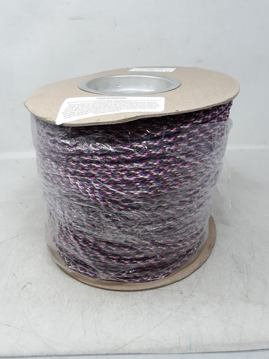 1/4 " x 800 ft. MFP Soft Utility Rope Spool, Braided - Purple. White, Pink.