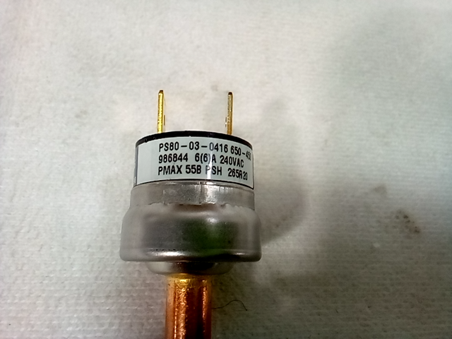 Klixon Pressure Switch - 50 Qty., 200921 - PS80-03-0416 Sensata