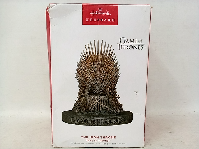 Hallmark Keepsake Ornament (Game of Thrones the Iron Throne Musical) 2022 Christ