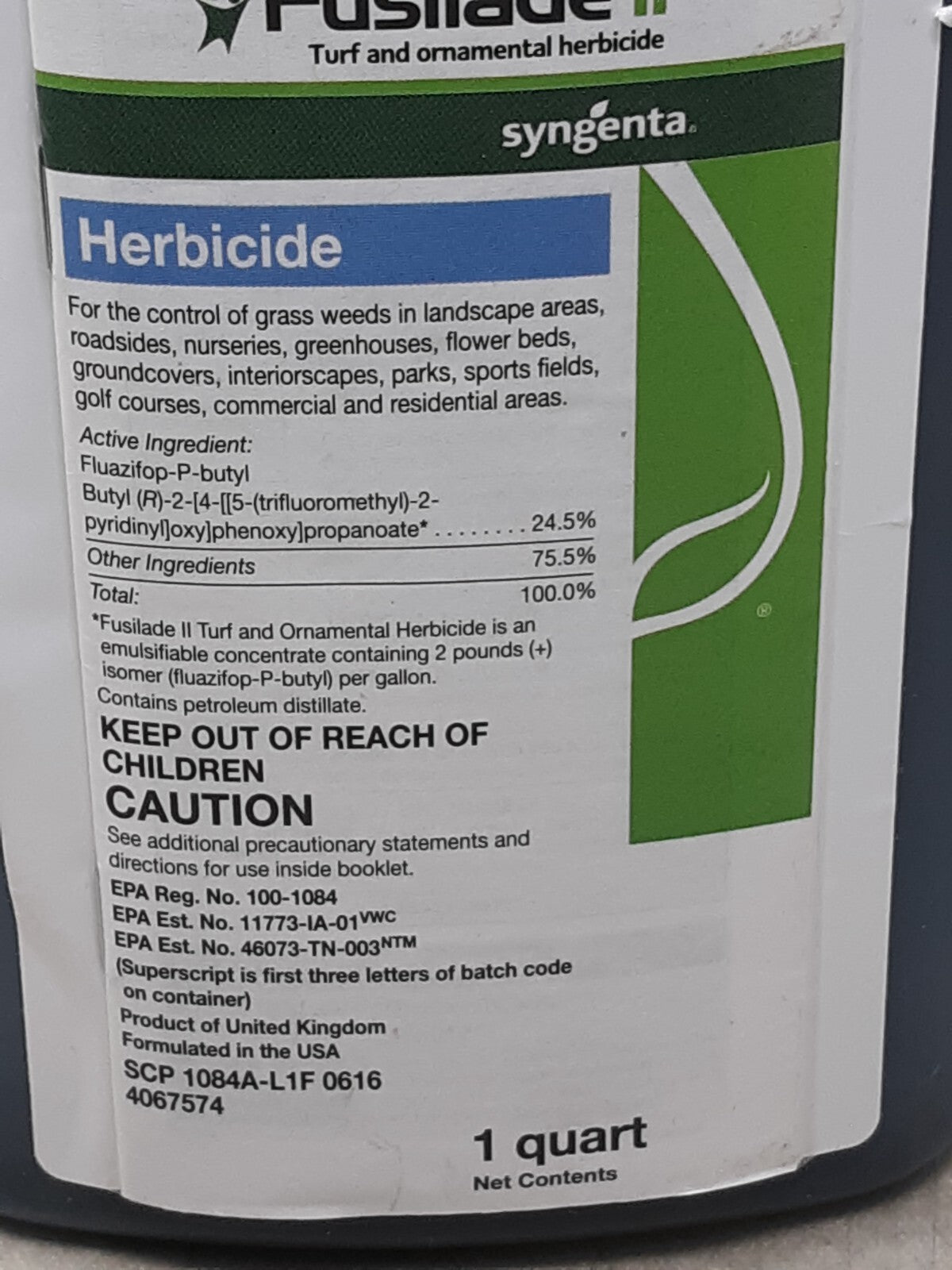 Fusilade II Selective Post-Emergent Herbicide 32 fl oz Bottle by Syngenta