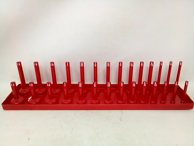 K Tool International KTI72470 SAE Socket Holder Set, Red - 3 Piece