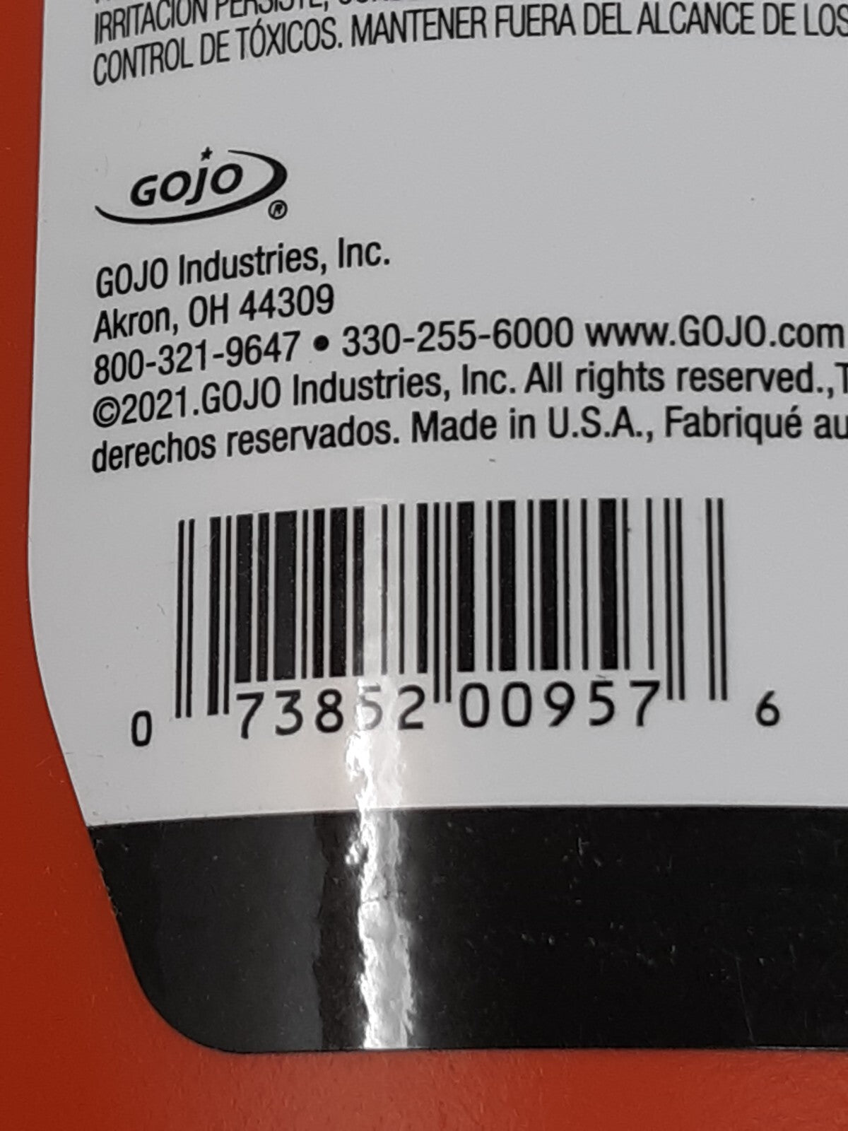 GOJO NATURAL ORANGE Pumice Hand Cleaner, 14 fl oz Quick-Acting Lotion Hand