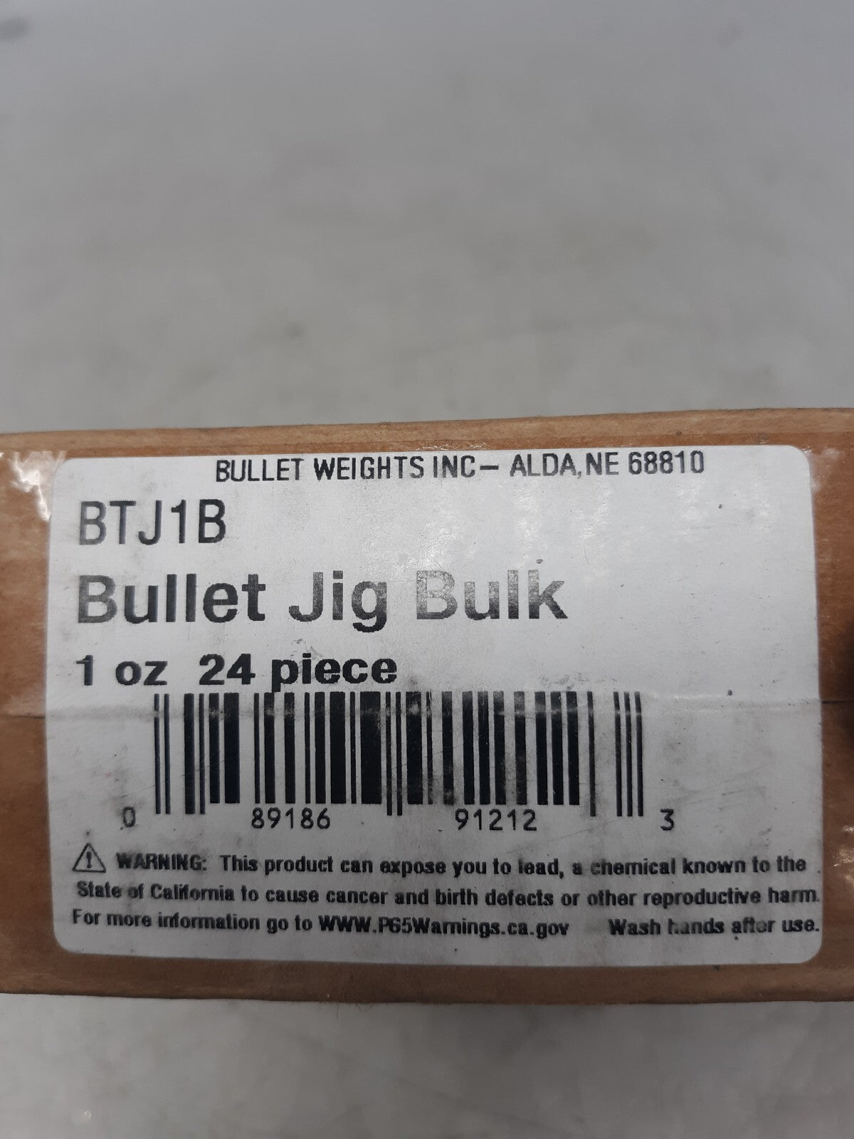Bullet Weights BTJ1B Bullet Jig Heads 1oz Lead Hooks Lot of 24