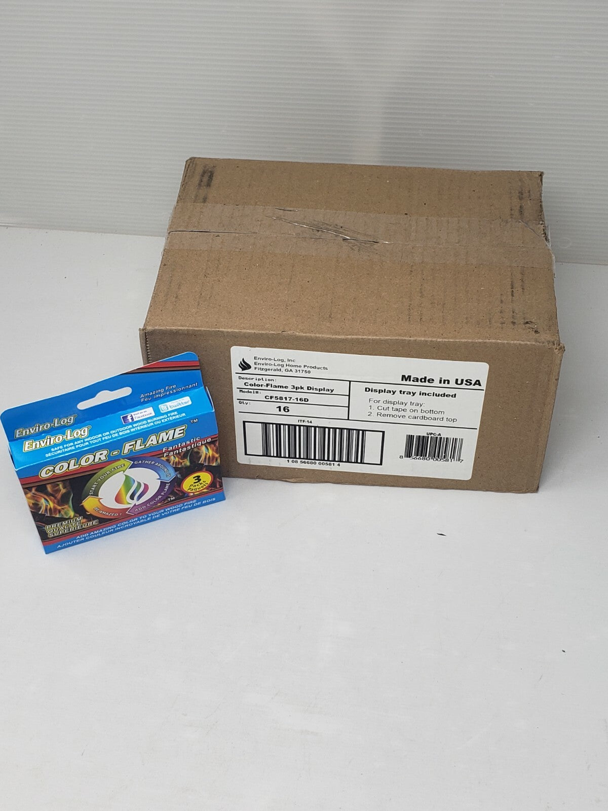 Lot Of 16 Enviro-Log-Color-Flame-3PK-CF5817-16