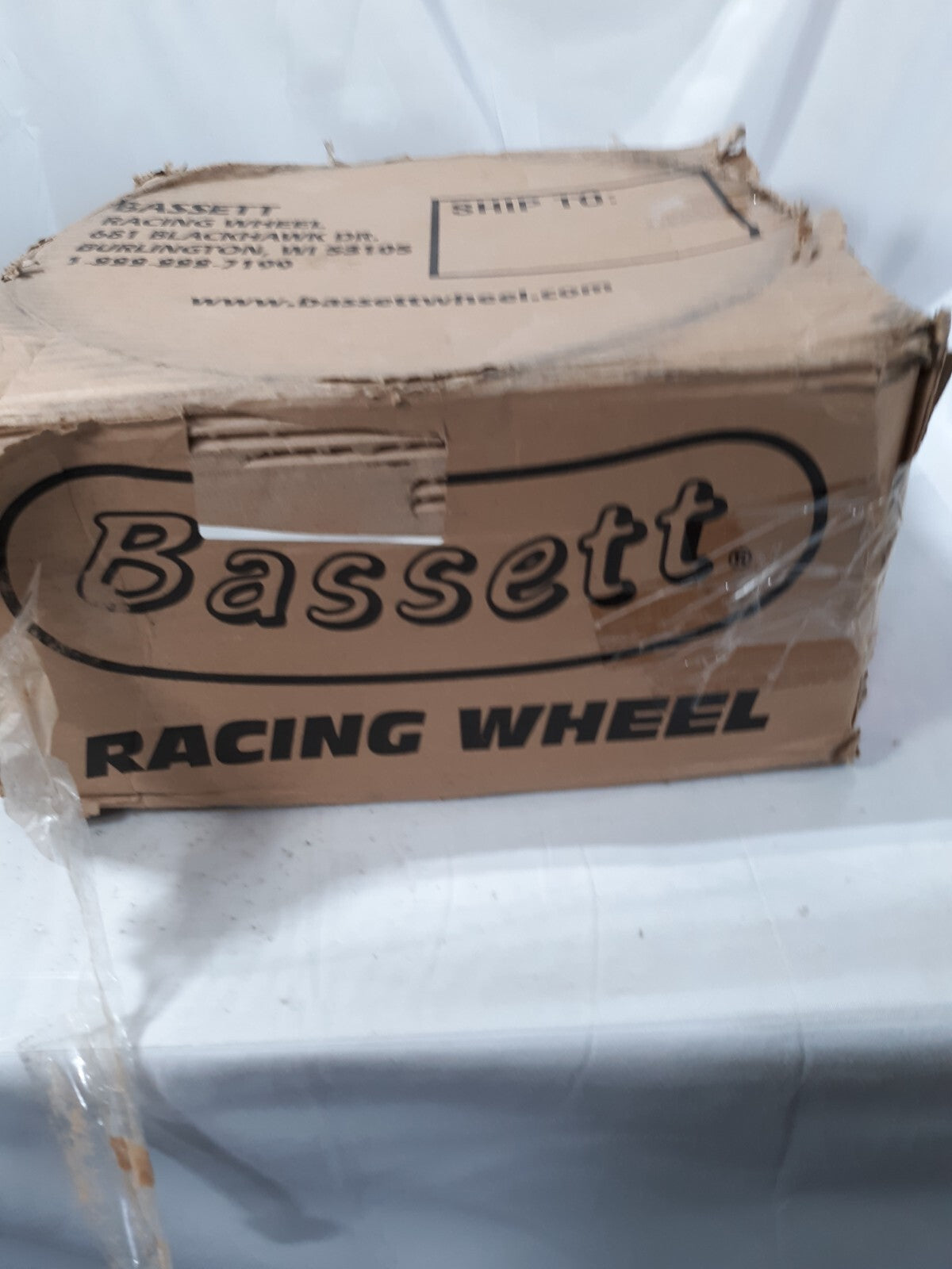 Bassett Racing Wheel 15X8 DOT D-Hole 5x5.5 4.75 In Bckspc Black Wheel