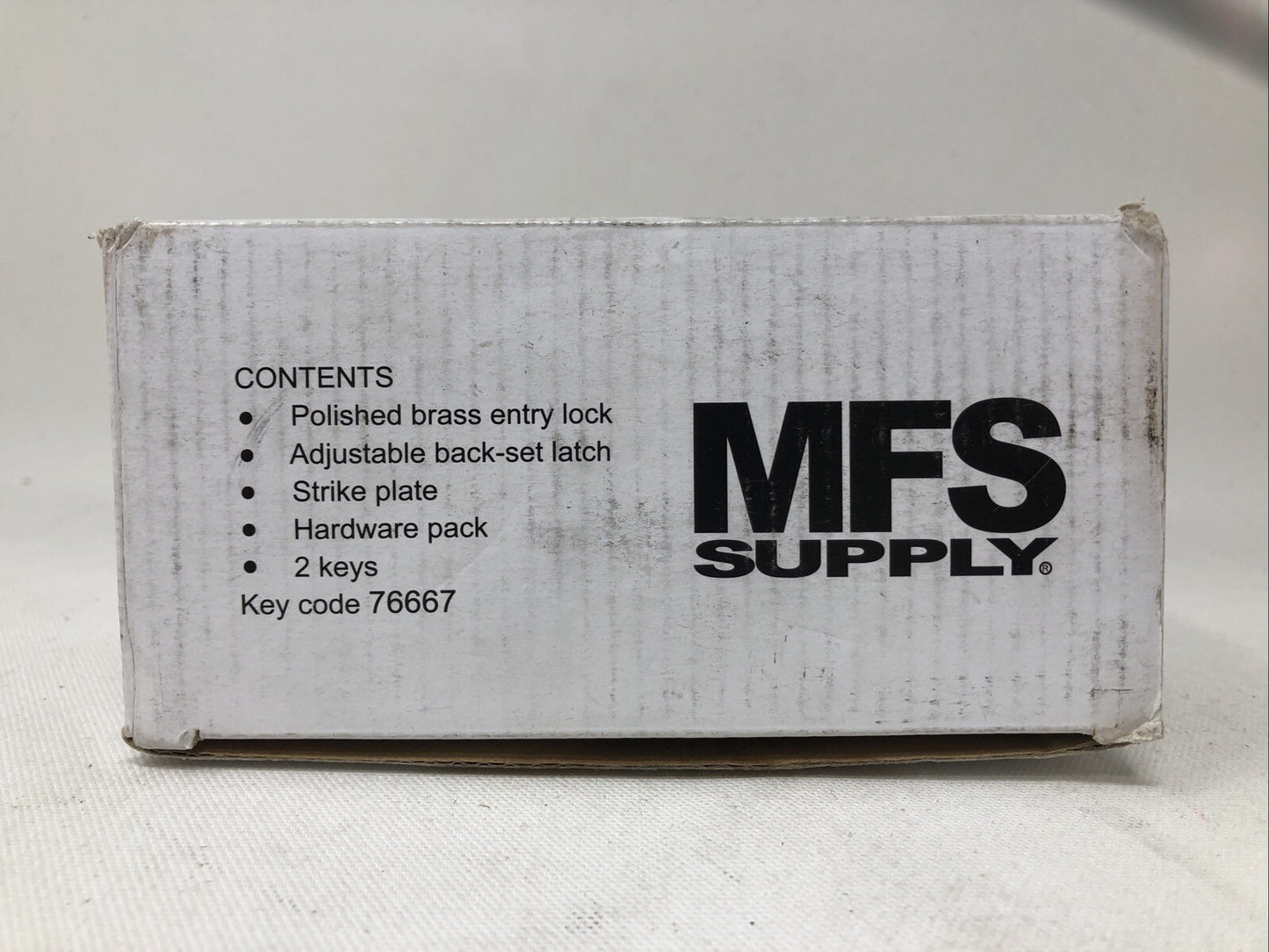*NEW* MFS Supply Polished Brass Deadbolt- Keycode 76667