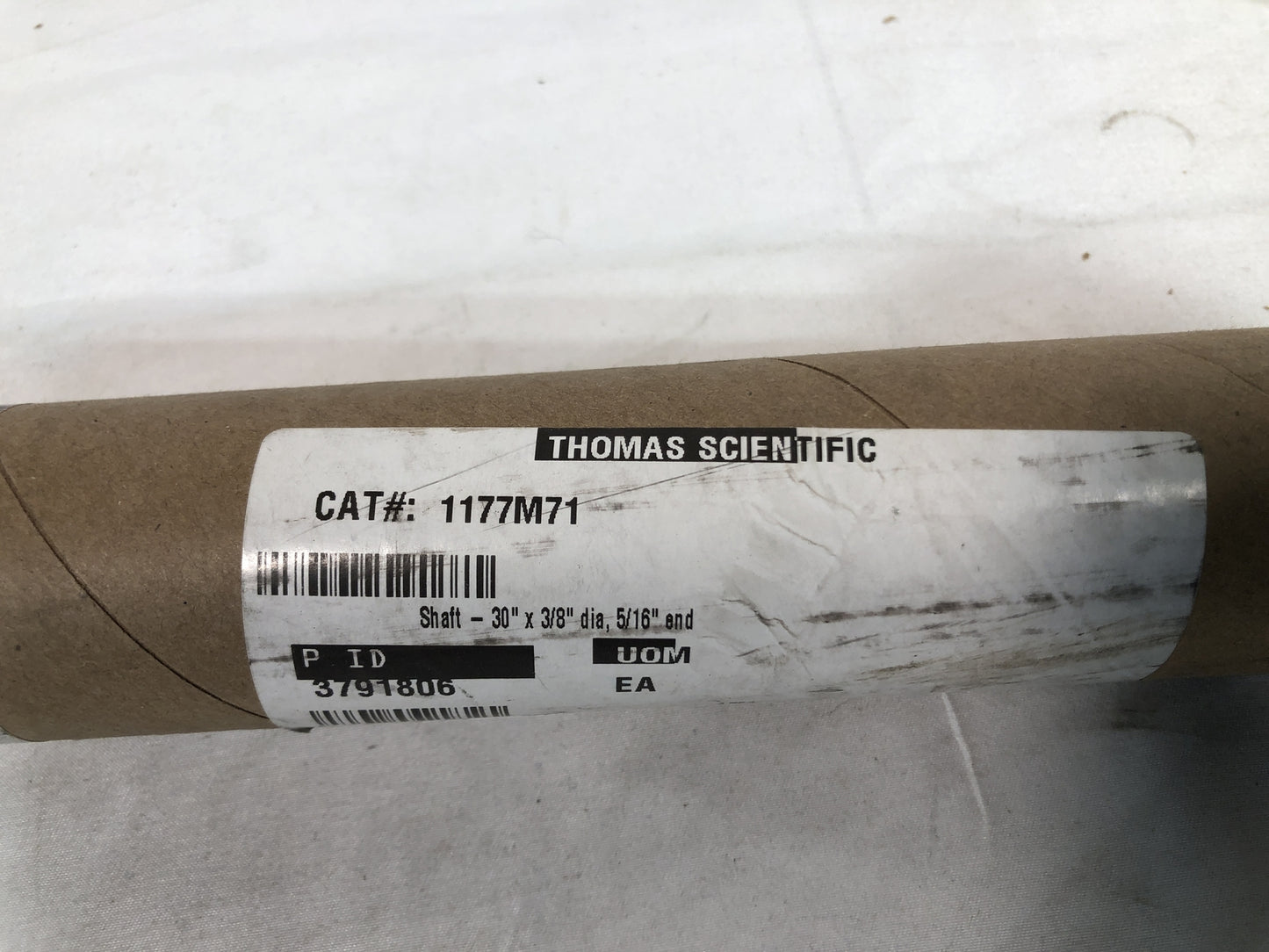 Thomas Scientific Shaft 30" x 3/8" dia, 5/16" end 3791806