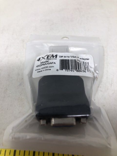 4XEM Display Adapter - DisplayPort (M) to HD-15 (VGA) (F) (4XDPMVGAFA)