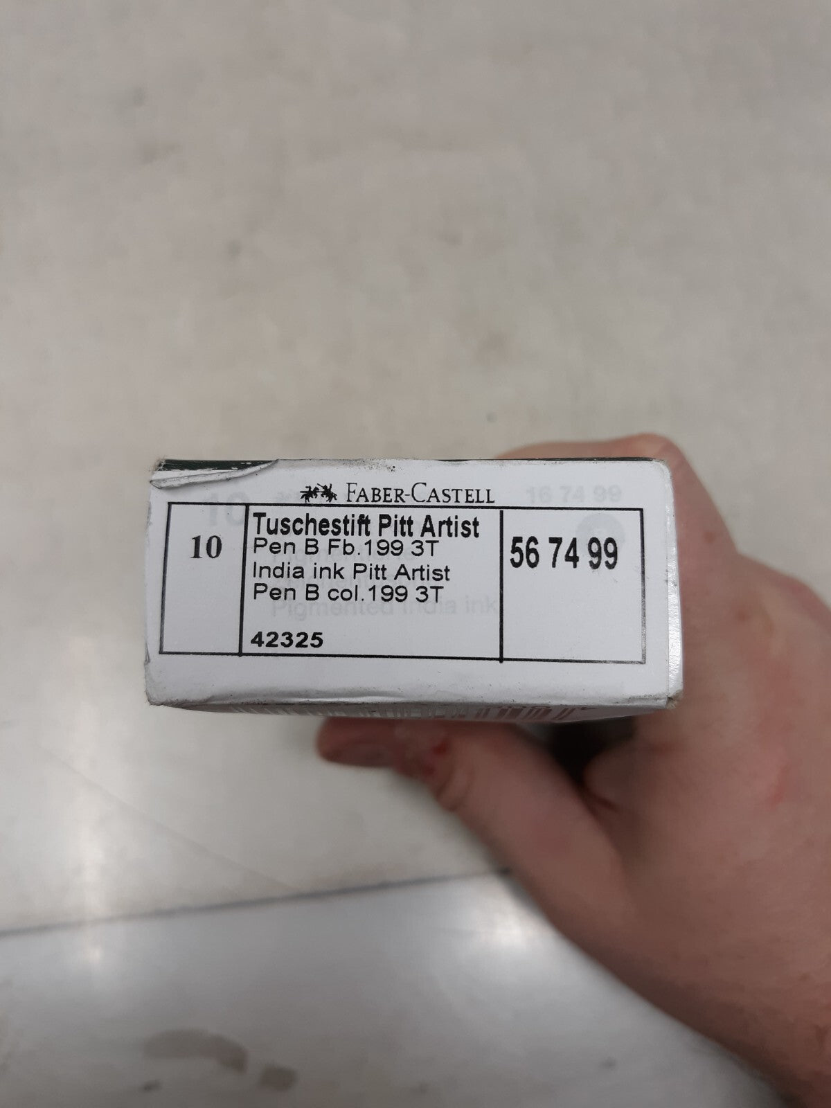 Faber-Castell Pitt Artist Pen Black India Ink - Box of 10 Pens