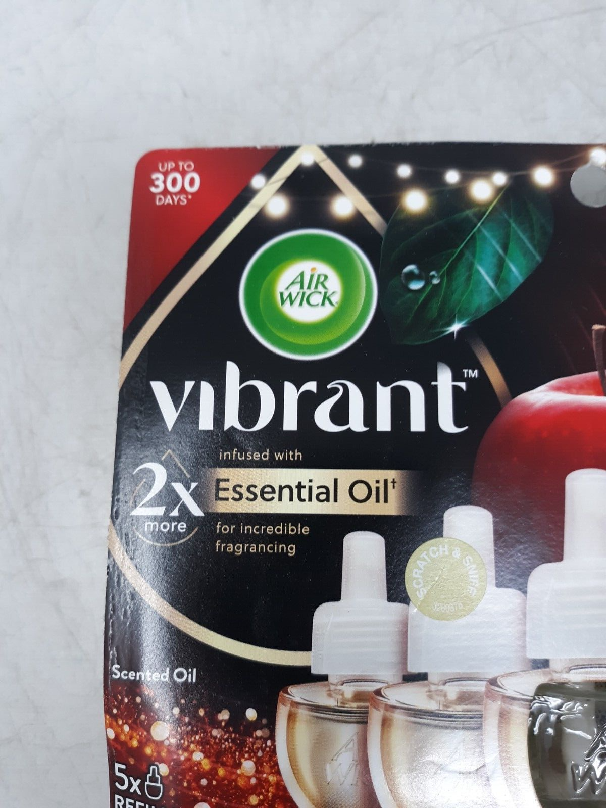 Air Wick Vibrant Essential Oil Refills 5-Pack Warm Apple & Cinnamon Limited Edit