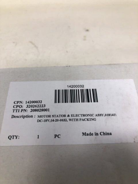 Motor Stator &Electric Assembly 018141DC18v