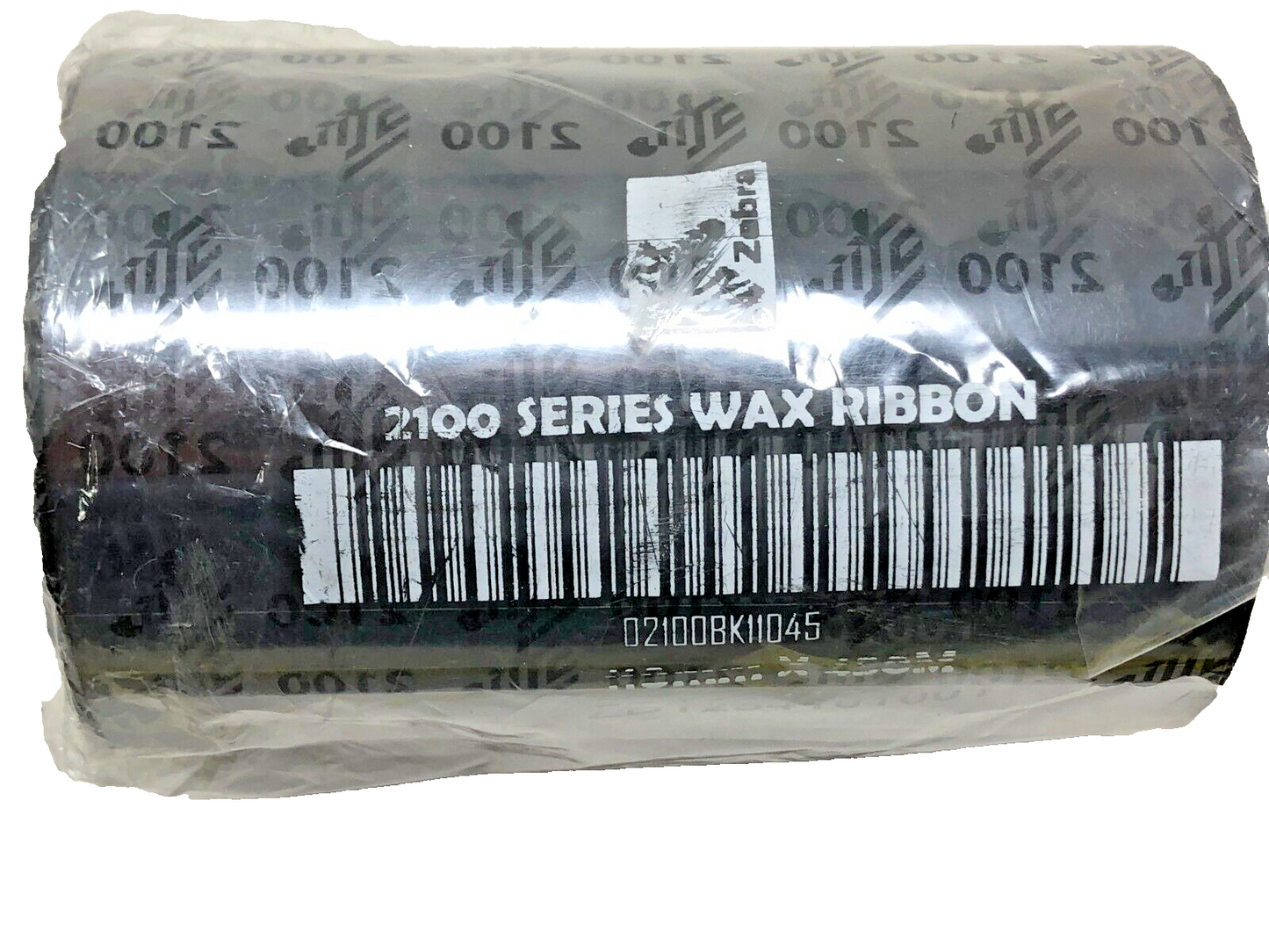 Zebra 2100 Series Wax Print Ribbon for Printer 110mm x 450M 4.3" x 1476" Roll