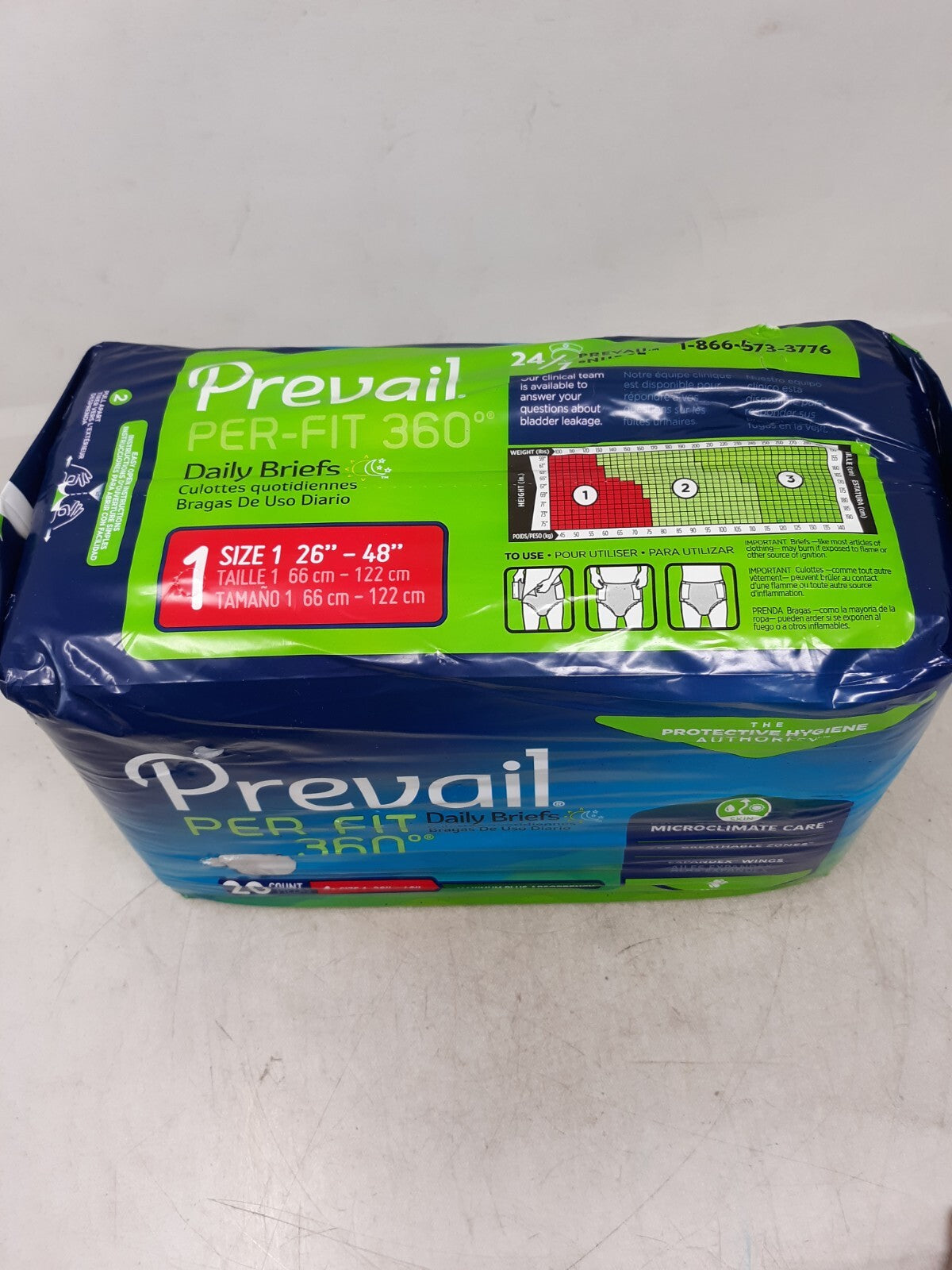 Prevail Incontinence Brief Breathable PFNG-012/2 20 Ct