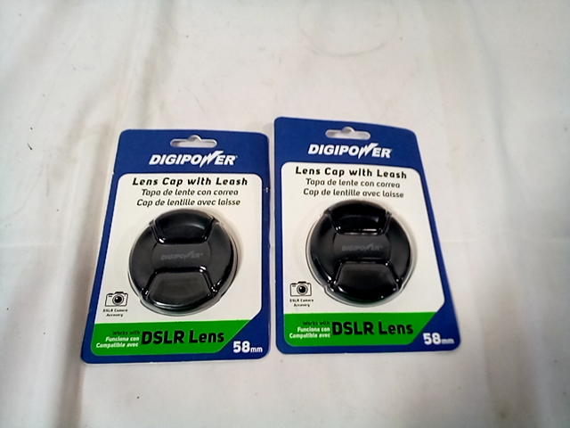 Lot of 2 Digipower DSLR Lens Cap for 58mm DSLR Lens