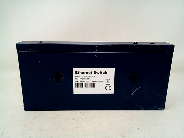 Ethernet Switch G-POE8W-2GUP, 48V 2.5A