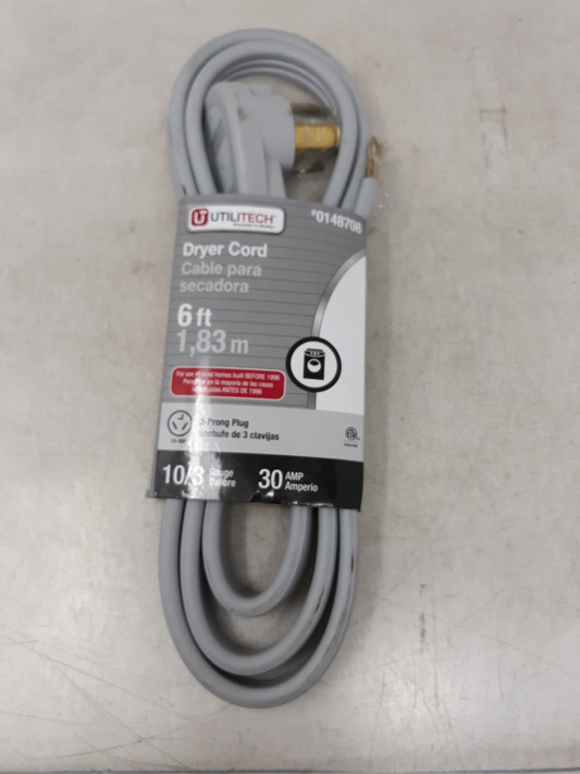 UtiliTech UTD100306 Power Cord - Gray