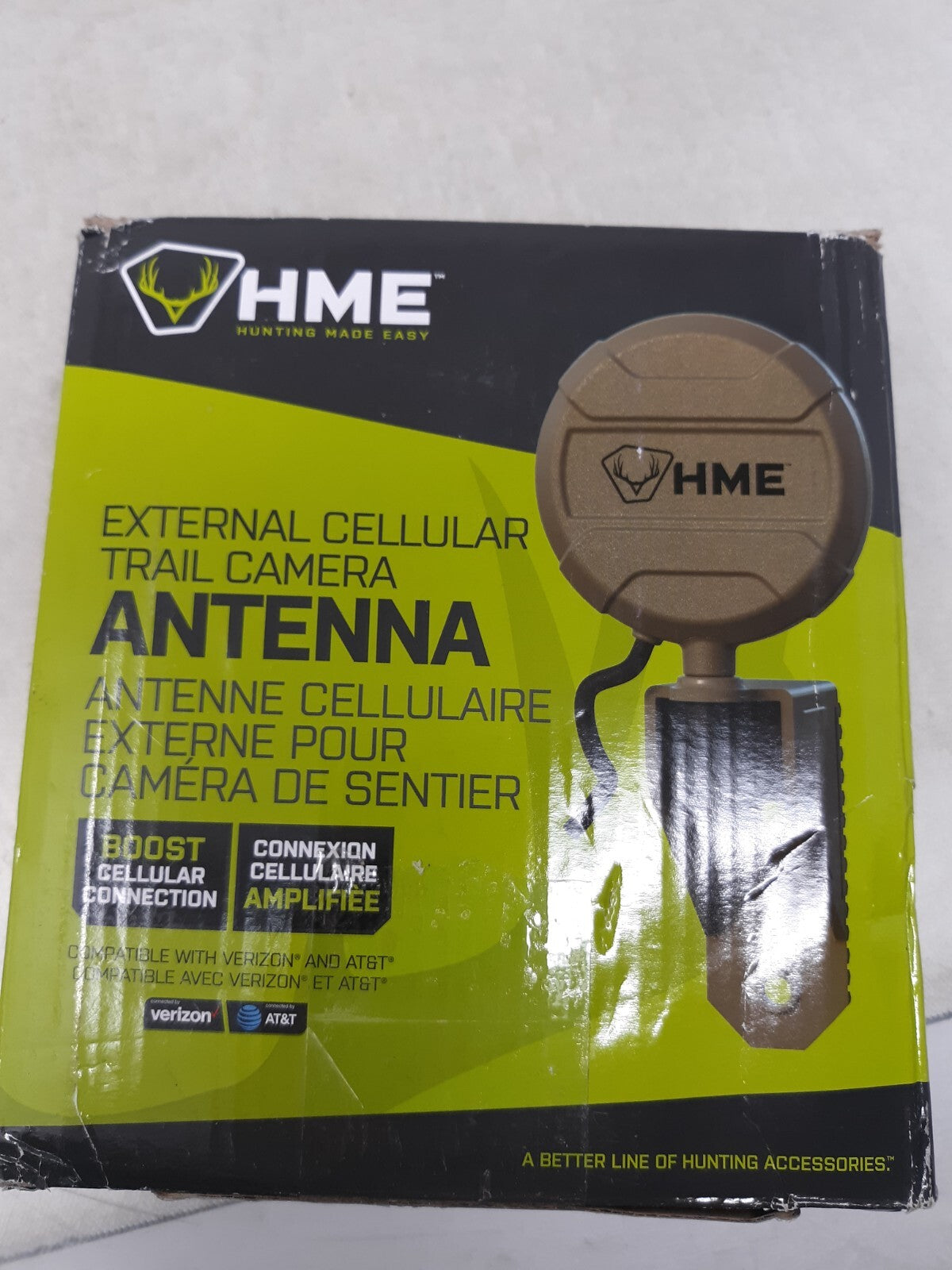 HME External Antenna - Trail Game Camera Signal Booster, Black - HME-CLRANT