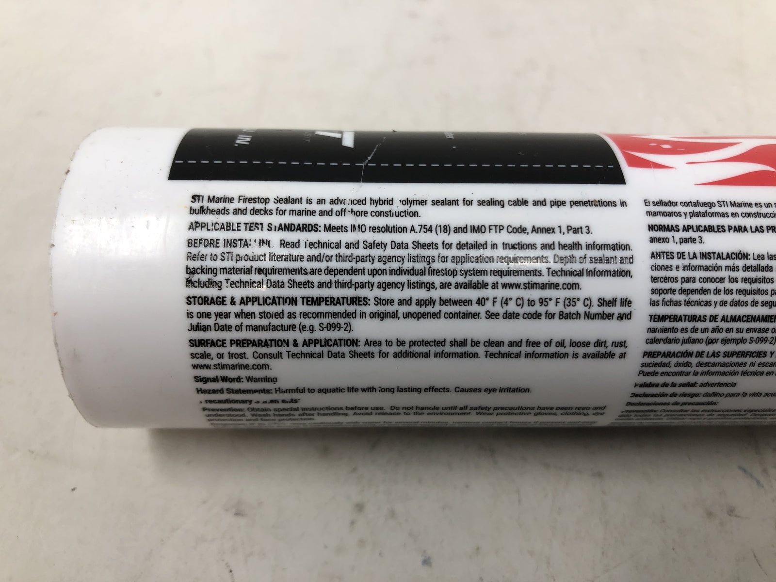STI Marine Firestop Watertight Sealant MFS100 - 9.5oz