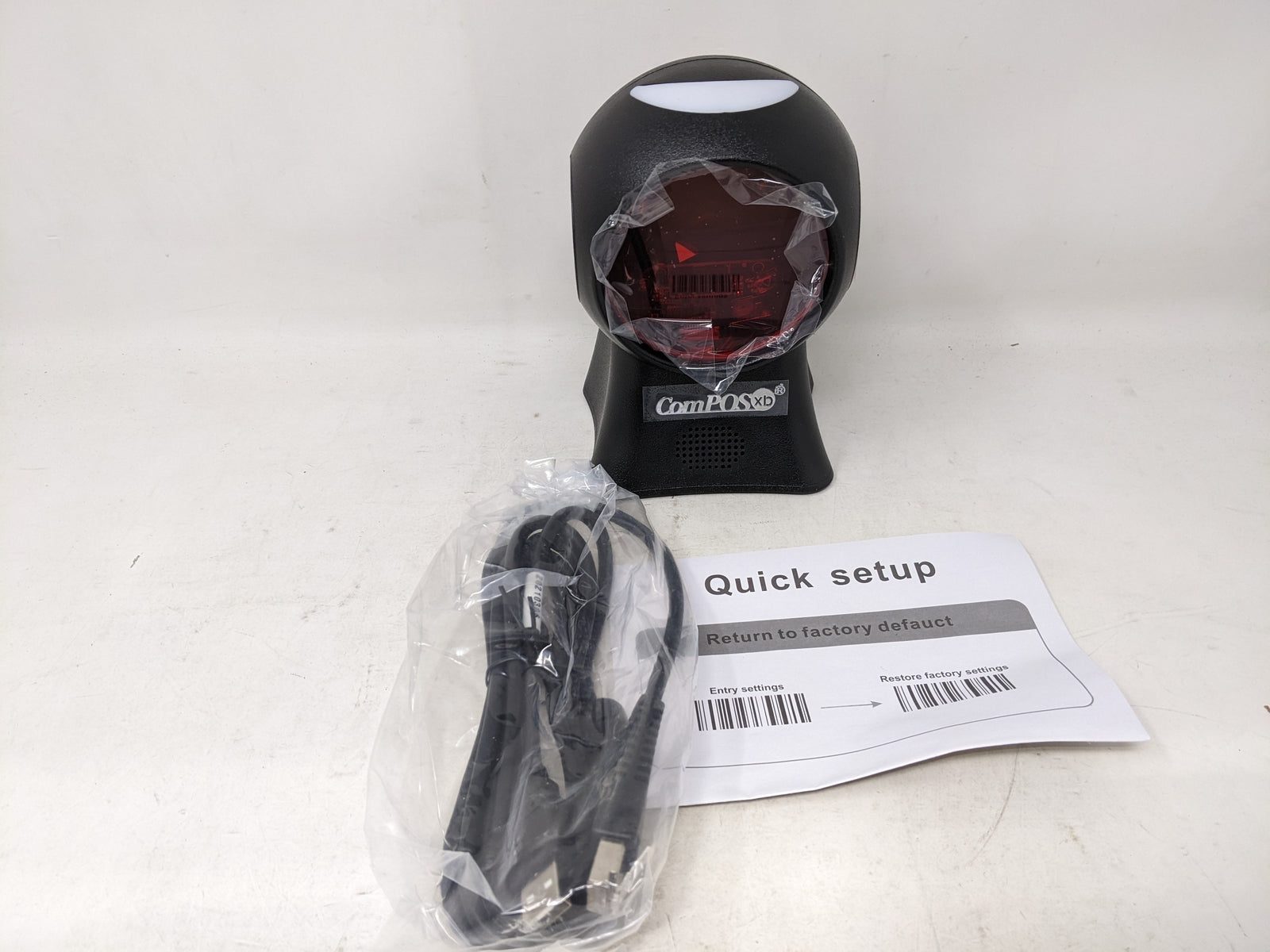 ComPOS XB Laser Wired Scanner - BC2068, Black