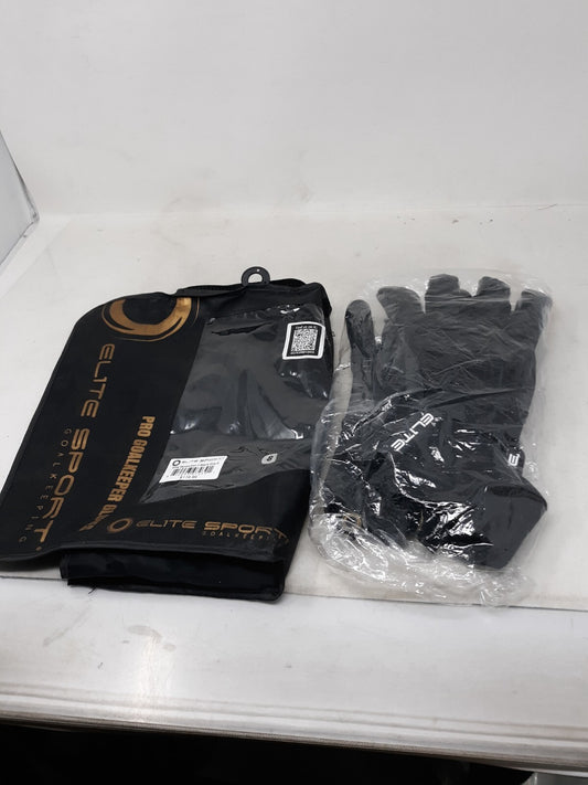 Elite Sport Revolution II Black Goalkeeper Gloves