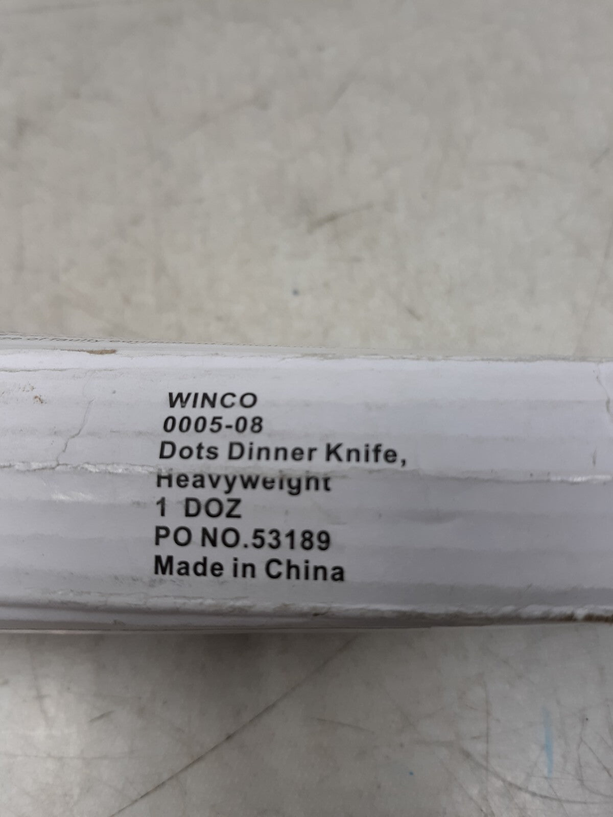 Lot of 11 Winco Dots Heavyweight Dinner Knife 18/0 Stainless Steel 0005-08