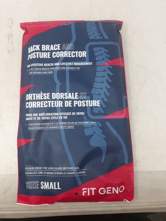 Fit Geno Back Brace Posture Corrector Black Size S (Waist 26–34") Unisex