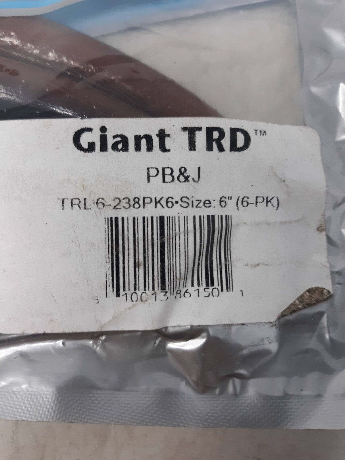 Z-Man Giant TRD PB&J 6" Soft Plastic Fishing Baits 6-Pack TRL6-238PK6