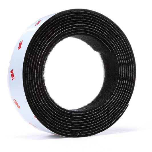 3M Hook/Loop Fastener TB3526N/TB3527N, Black, 1 in x 20 ft