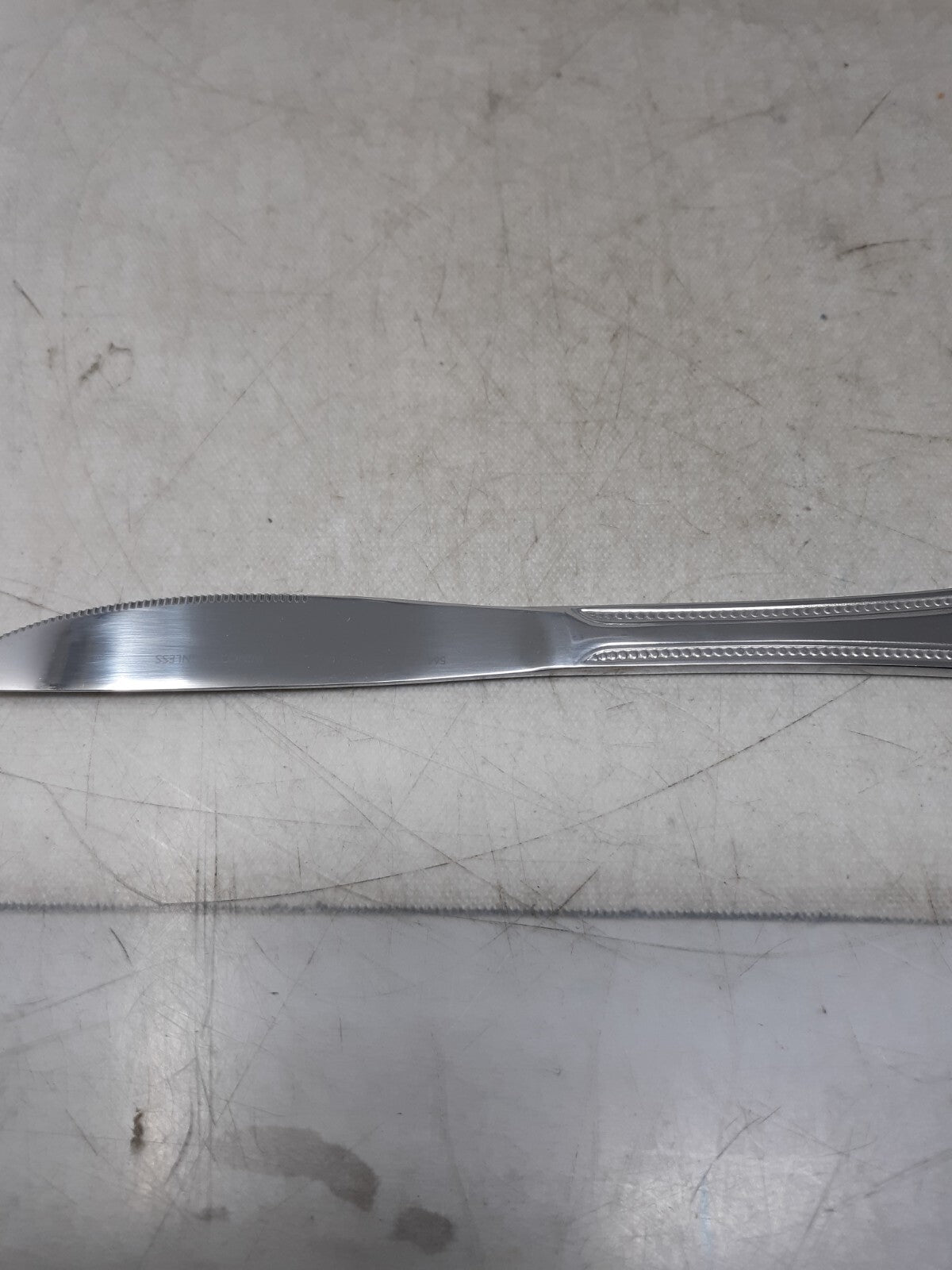 Lot of 11 Winco Dots Heavyweight Dinner Knife 18/0 Stainless Steel 0005-08