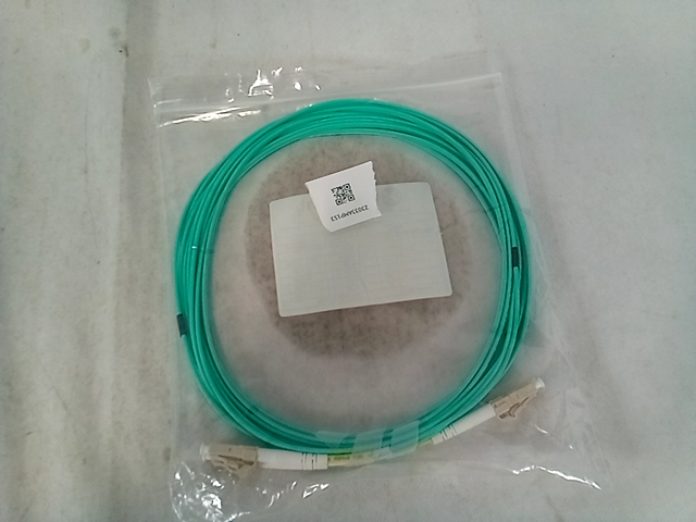 Flux light fiber optic patch cord, teal color