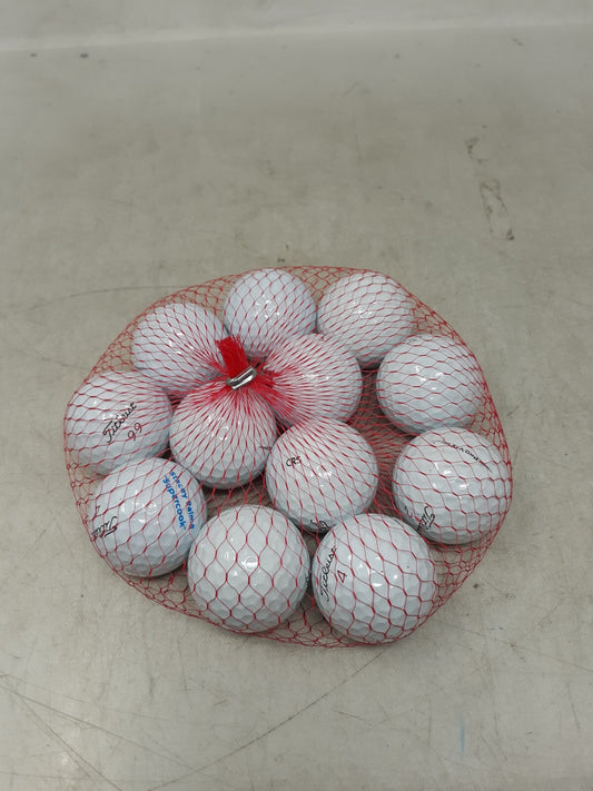 Titleist one dozen golf balls assorted.