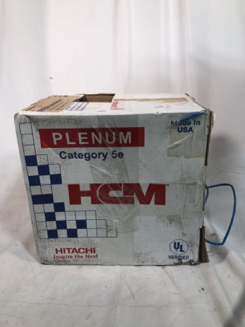 HITACHI CABLE 39419-8-BL2 CAT5e PLENUM BLUE 1000 FT