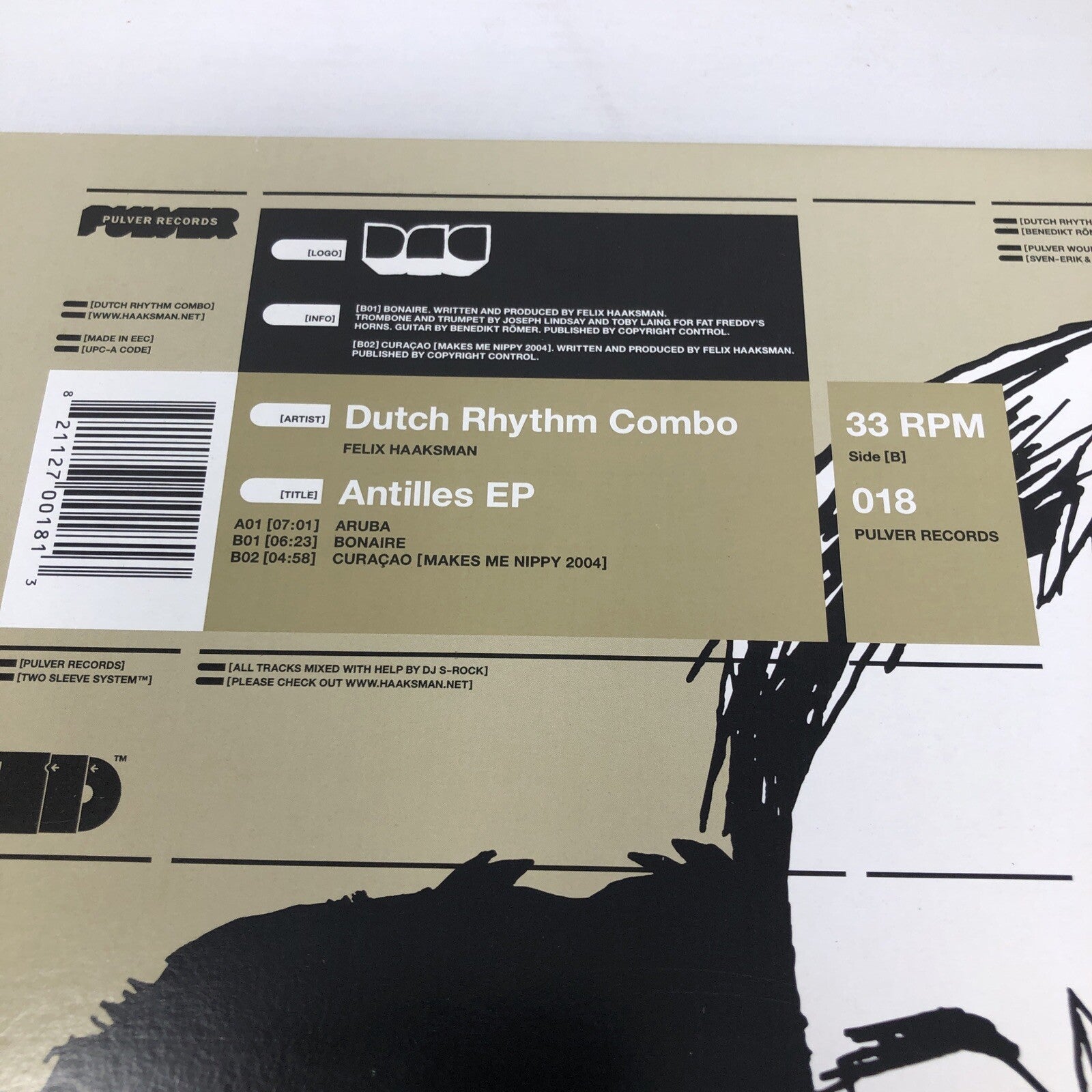 Dutch Rhythm Combo Felix Haaksman Antilles EP