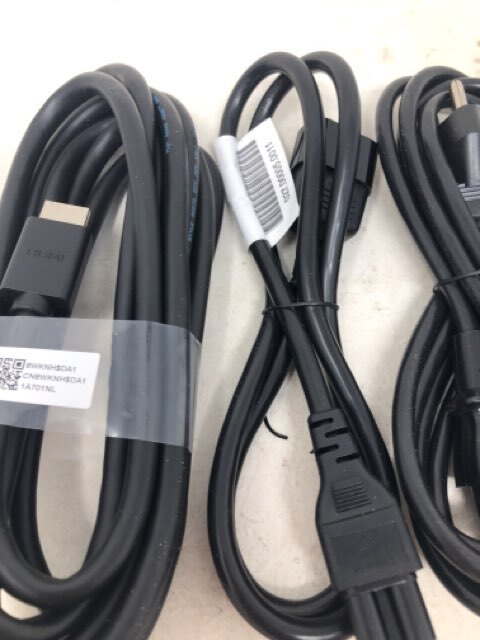 Dell - Power Cords Cable and Remote Assorted Black