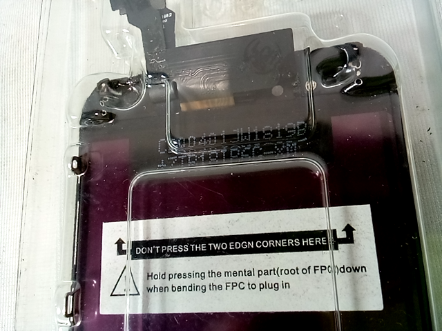 Passion TR fpc plug in, purple and black Digitizer Frame Assembly Set