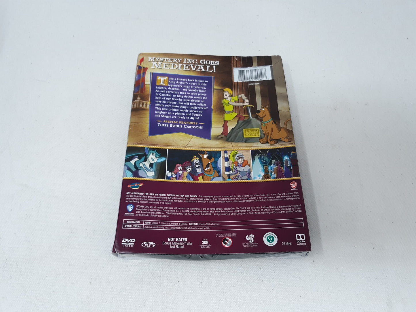 Scooby-Doo!: The Sword and the Scoob (DVD, 2021)