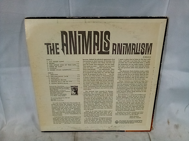 Mgm records the animals animalism vinyl record