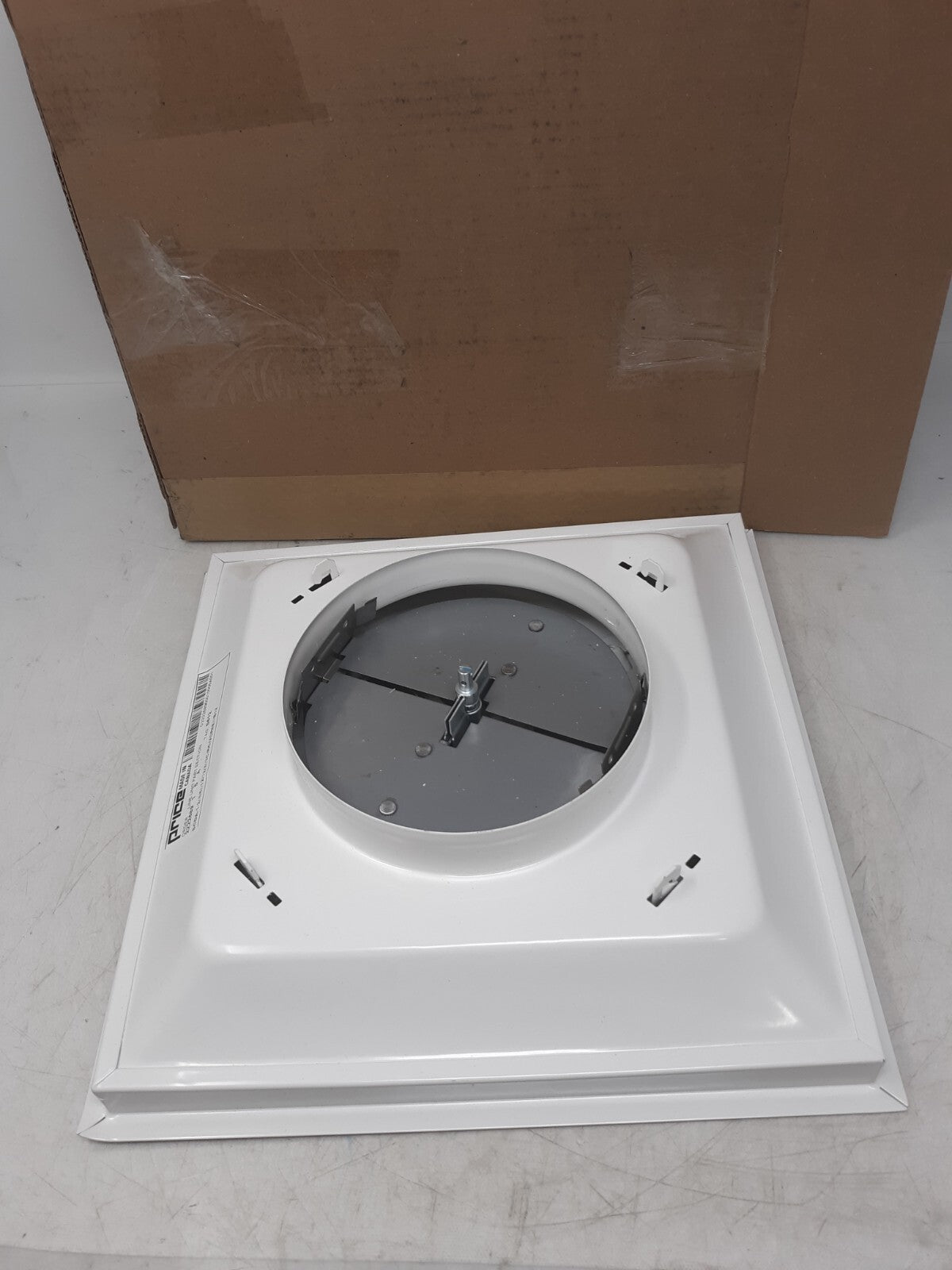 Price Industries SCDA Square Ceiling Diffuser with Round Damper S612